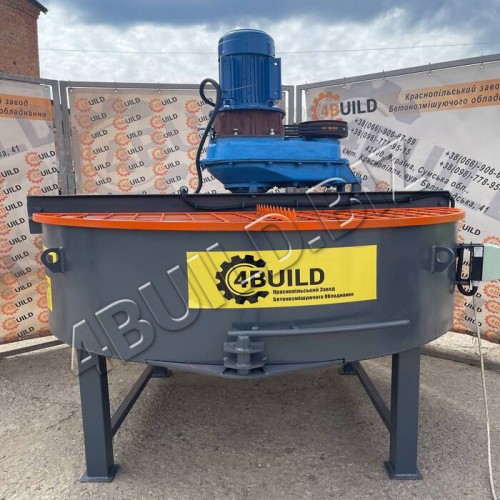 Принудительный бетоносмеситель БП-500 с ременной передачей