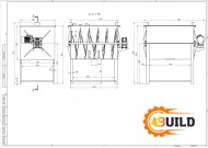 Горизонтальний шнековий змішувач з нержавіючої сталі СГШ-500