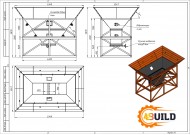 Бункер-питатель для сыпучих материалов на 22 куб.метра 