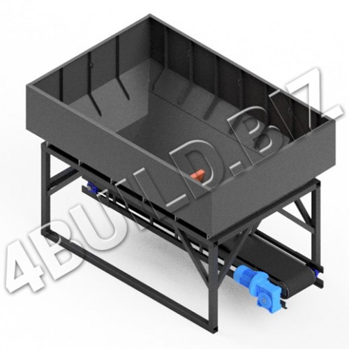 Бункер-живильник для сипучих матеріалів на 6 куб. метрів