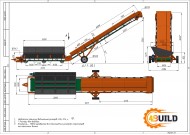Стрічковий посилений розвантажувач зерновозів 1000 закритий