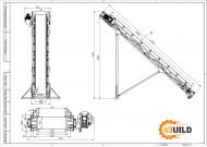 Стрічковий транспортер шевронний ЛТ-4.5-400
