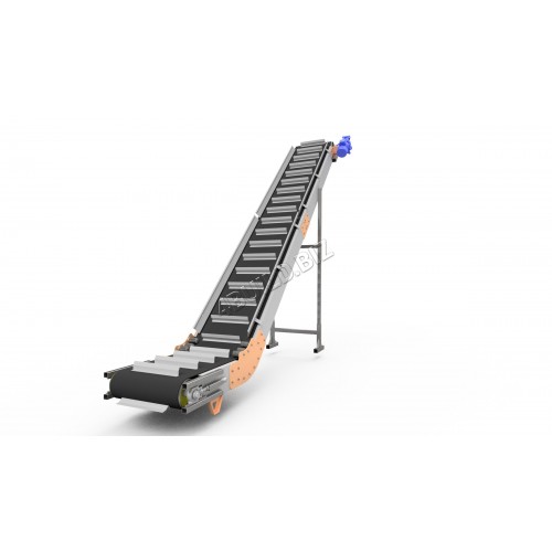 Стрічковий конвеєр навантажувач L-подібний 12х800