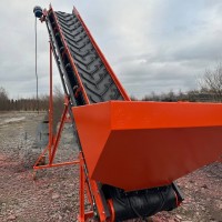 Шевронный ленточный конвейер ЛТ-6-800, ленточный конвейер, транспортер