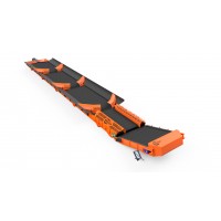 Стрічковий конвеєр з лускатою стрічкою СК-12 для розвантаження техніки вагонного типу