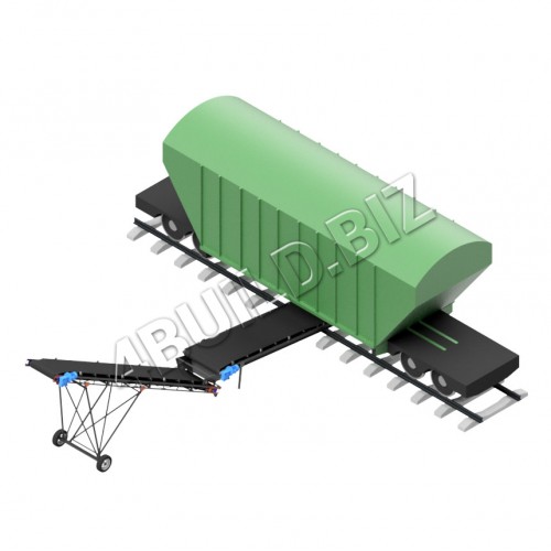 Ленточный разгрузчик вагонов типа Хоппер 100 тонн/час