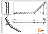 Ленточный конвейер L-образный 8-400