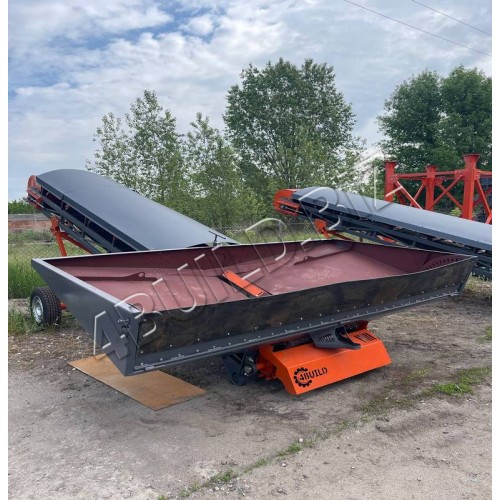 Стрічковий розвантажувач зерновозів закритий