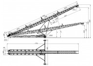 Мобільний вузол для завантаження барж, ангарів MUSTANG-DUO-300