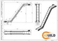 Ленточный конвейер Z-образный 8.7х400