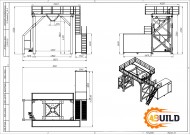 Опорна рама для бетонозмішувача 4,5 м