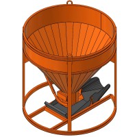 Бункер для бетону 1 куб. м