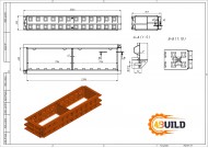 Металлоформа Лего-блок 2 400 х 400 х 600
