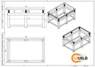 Вибростол усиленный 1800 х 1200 х 900