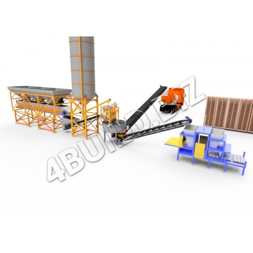 Бетонний завод 4BUILD Individual з подвійним вивантаженням бетону