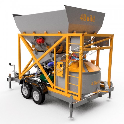 Мобільний бетонний завод 4BUILD SuperCOMPACT-20 на шасі